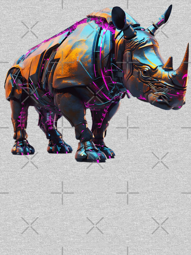 Cyberpunk rhino by ArtfulPlay