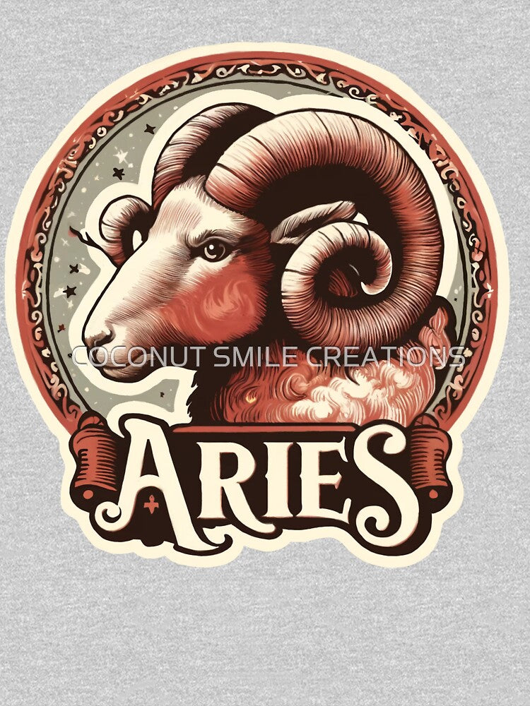 Aries Vintage by COCONUT SMILE CREATIONS T-Shirts, Hoodie, Sweatshirt | BlankRebels.com (Image 3)