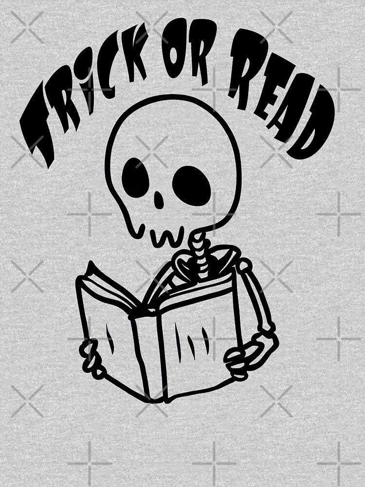 Trick or Read - Black Skeleton reading a book by PrintSoulDesign T-Shirts, Hoodie, Sweatshirt | BlankRebels.com (Image 3)