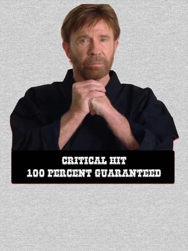 Chuck Norris Critical Hit by Armor-class T-Shirts, Hoodie, Sweatshirt | BlankRebels.com (Image 3)