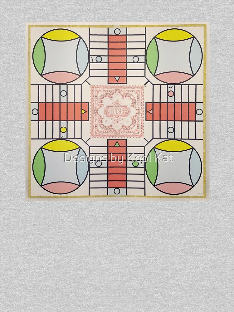 Vintage Parcheesi Board | Game Board | Board Game by Designs by Kool Kat T-Shirts, Hoodie, Sweatshirt (Image 3)