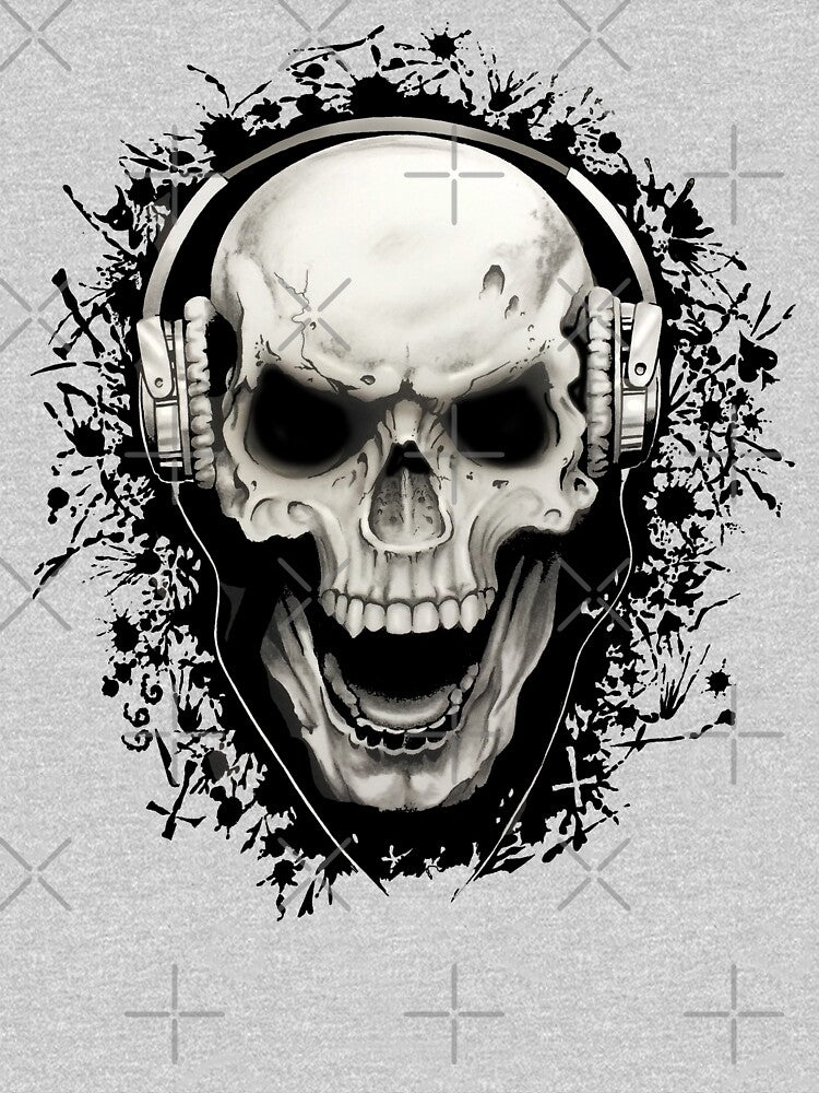 Skull and headphones by Petersnook T-Shirts, Hoodie, Sweatshirt | BlankRebels.com (Image 3)