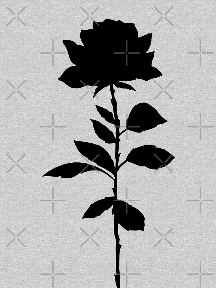 Simple Rose Silhouette by accrescent