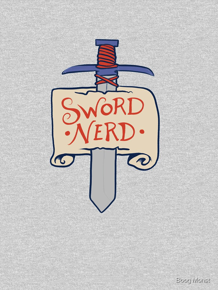 Sword Nerd by Boog Monst T-Shirts, Hoodie, Sweatshirt | BlankRebels.com (Image 3)