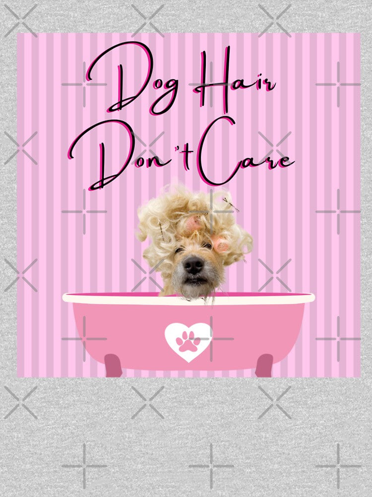 Dog Hair Don't Care Funny Dog Stickers/Funny Dog Throw Pillow/ Funny Dog Mats, Funny Dog Bandanas/Funny Dog... (Image 2)