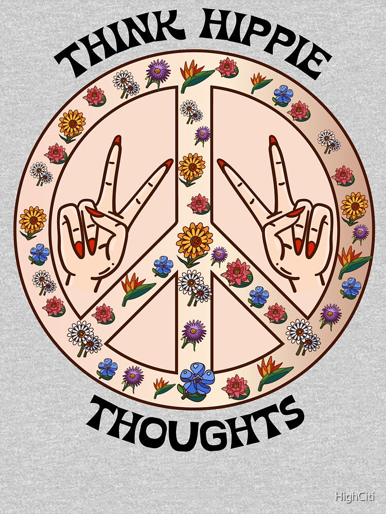 Copy of Think Hippie Thoughts by HighCiti T-Shirts, Hoodie, Sweatshirt | BlankRebels.com (Image 3)
