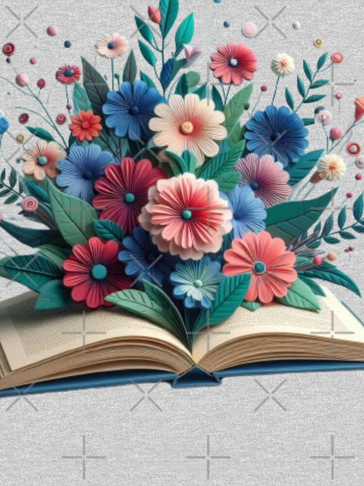 Aesthetic Floral Book by DeeCeeFashion T-Shirts, Hoodie, Sweatshirt | BlankRebels.com (Image 2)