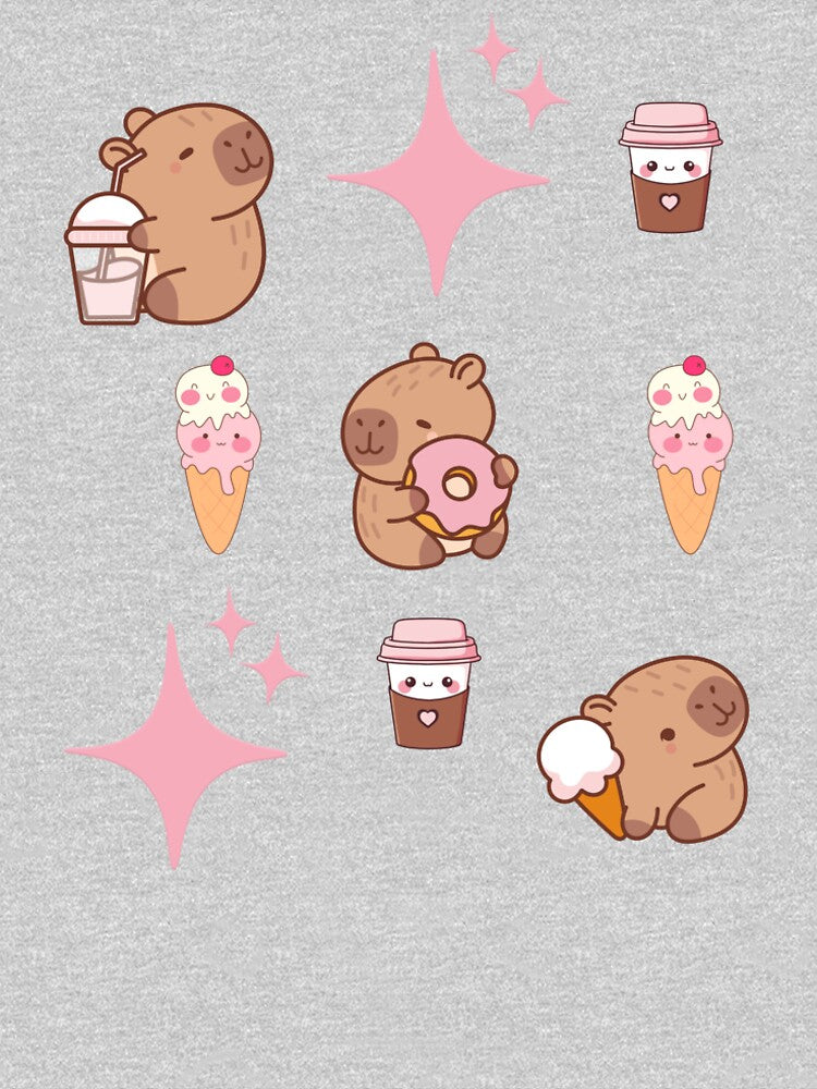 Kawaii Style Capybara by Double7Designs