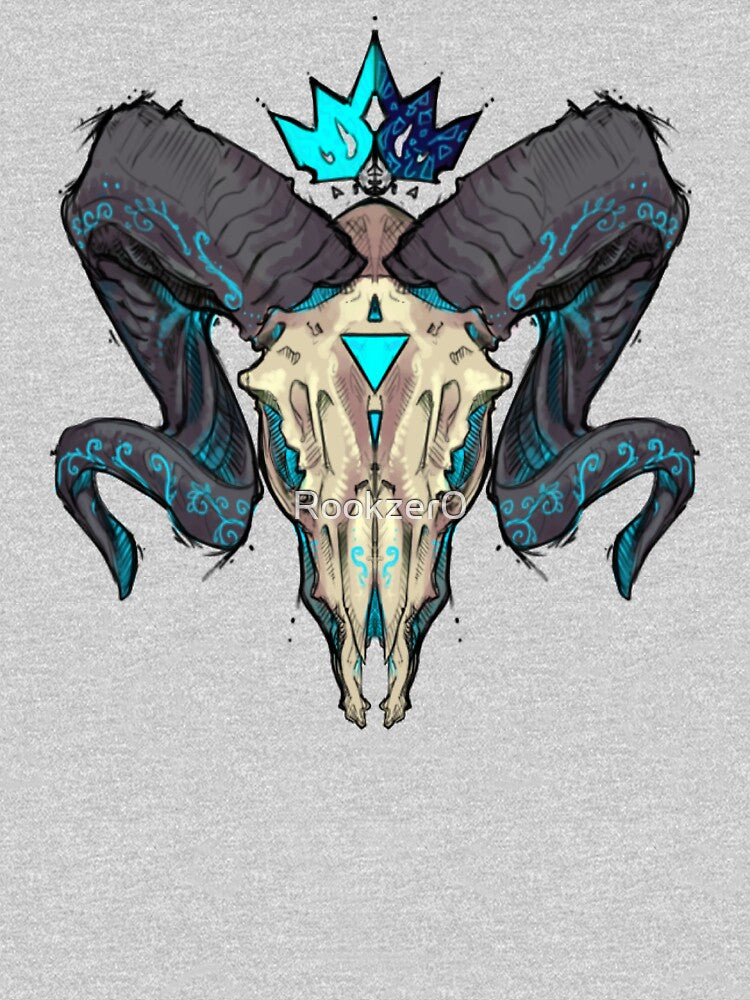 Goat skull with crown by Rookzer0 T-Shirts, Hoodie, Sweatshirt | BlankRebels.com (Image 3)