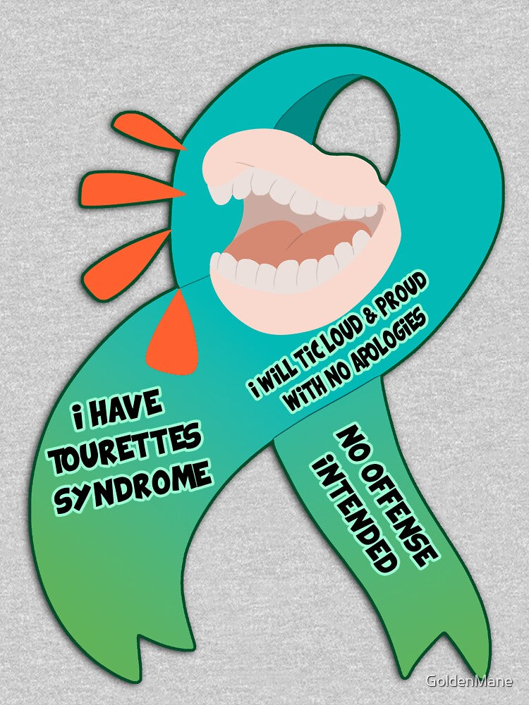 Tourettes Syndrome "Tic Loud And Proud With No Apologies" by GoldenMane T-Shirts, Hoodie, Sweatshirt (Image 3)