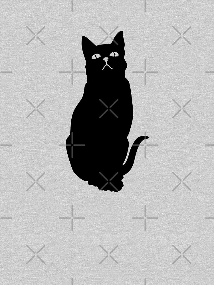 Sitting Black Cat Silhouette | Halloween by llevine2934 T-Shirts, Hoodie, Sweatshirt | BlankRebels.com (Image 3)