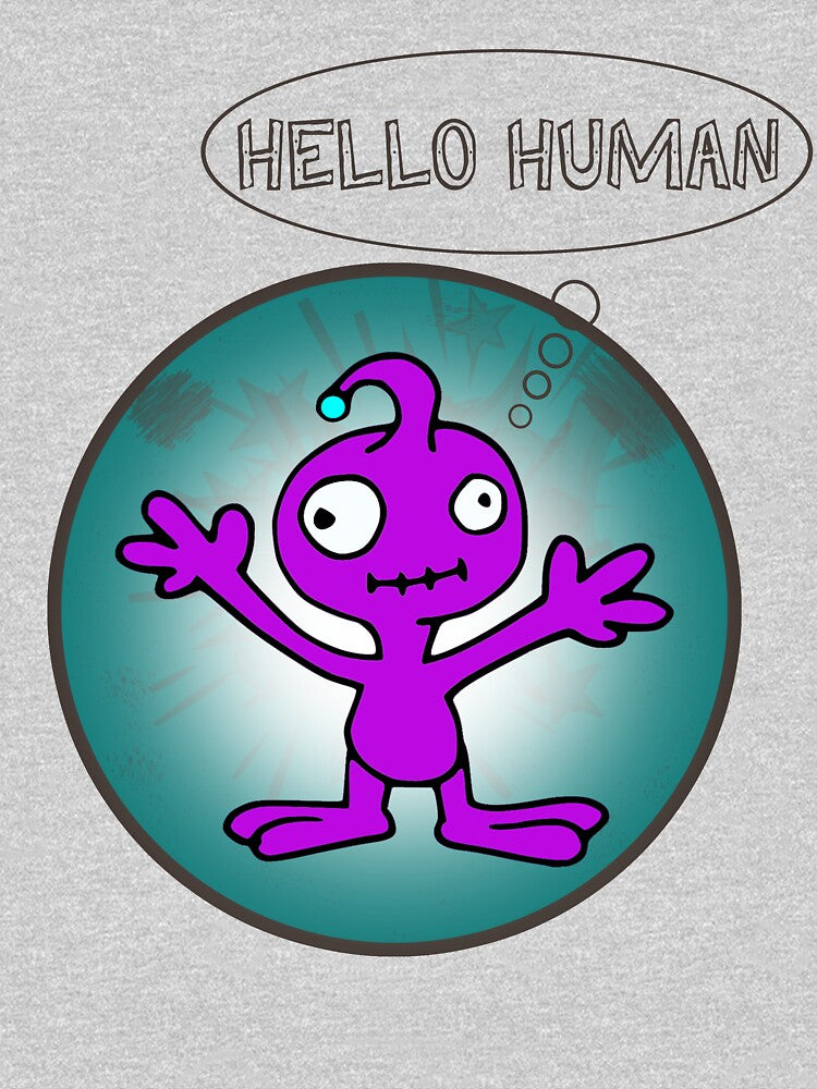 hello human,  alien by ESAMSTORE T-Shirts, Hoodie, Sweatshirt | BlankRebels.com (Image 3)