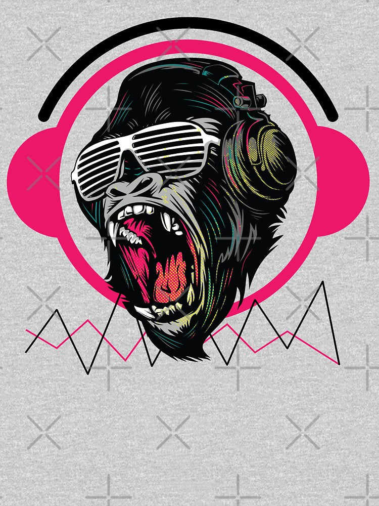 DJ monkey, Party Specialist white background by coffeeapparel T-Shirts, Hoodie, Sweatshirt | BlankRebels.com (Image 3)