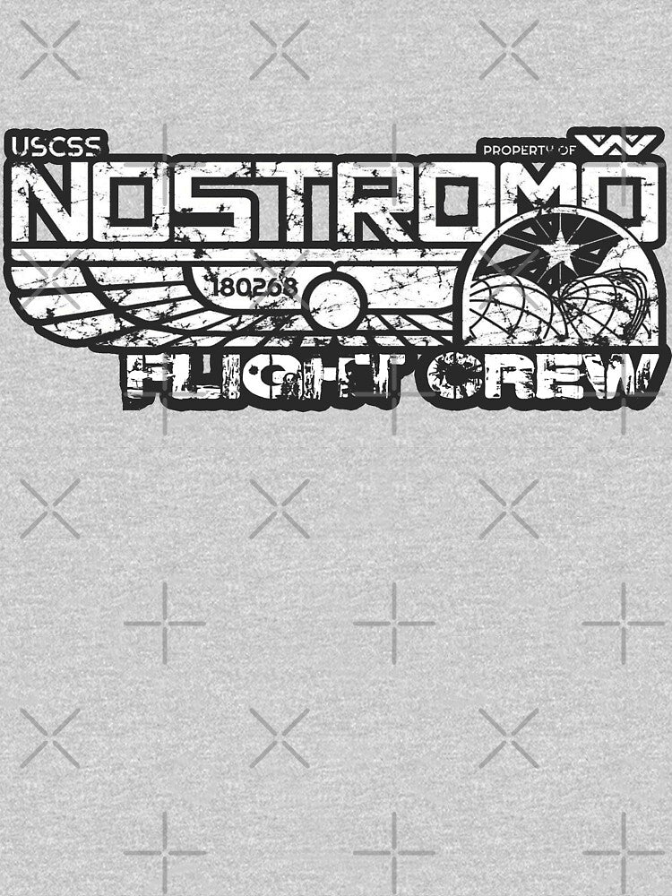 Nostromo Flight Crew Distressed by ZombeeMunkee T-Shirts, Hoodie, Sweatshirt | BlankRebels.com (Image 3)