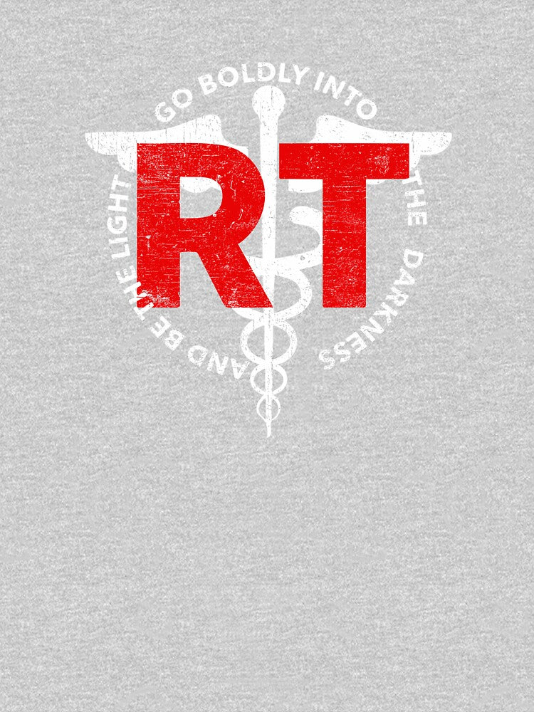 RT Respiratory Therapist Go Boldly Into The Darkness And Be The Light COVID 19 DISTRESSED VERSION by Dan Brady... (Image 3)