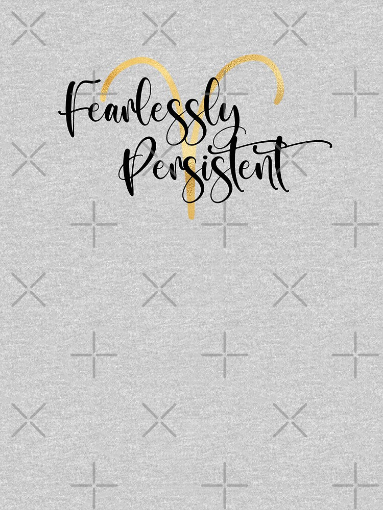 For the Fearlessly Persistent Aries - Black and Gold Zodiac Aesthetic by GWTF-Designs T-Shirts, Hoodie, Sweatshirt (Image 3)