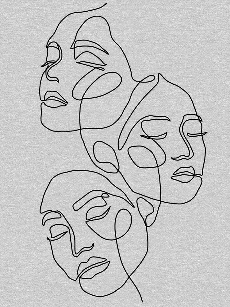 One line Abstract Faces by One Line Aesthetics ♡ T-Shirts, Hoodie, Sweatshirt | BlankRebels.com (Image 2)