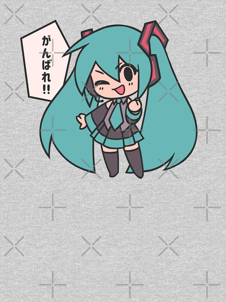 Miku Ganbare Ganbatte Chibi by c10884 T-Shirts, Hoodie, Sweatshirt | BlankRebels.com (Image 3)