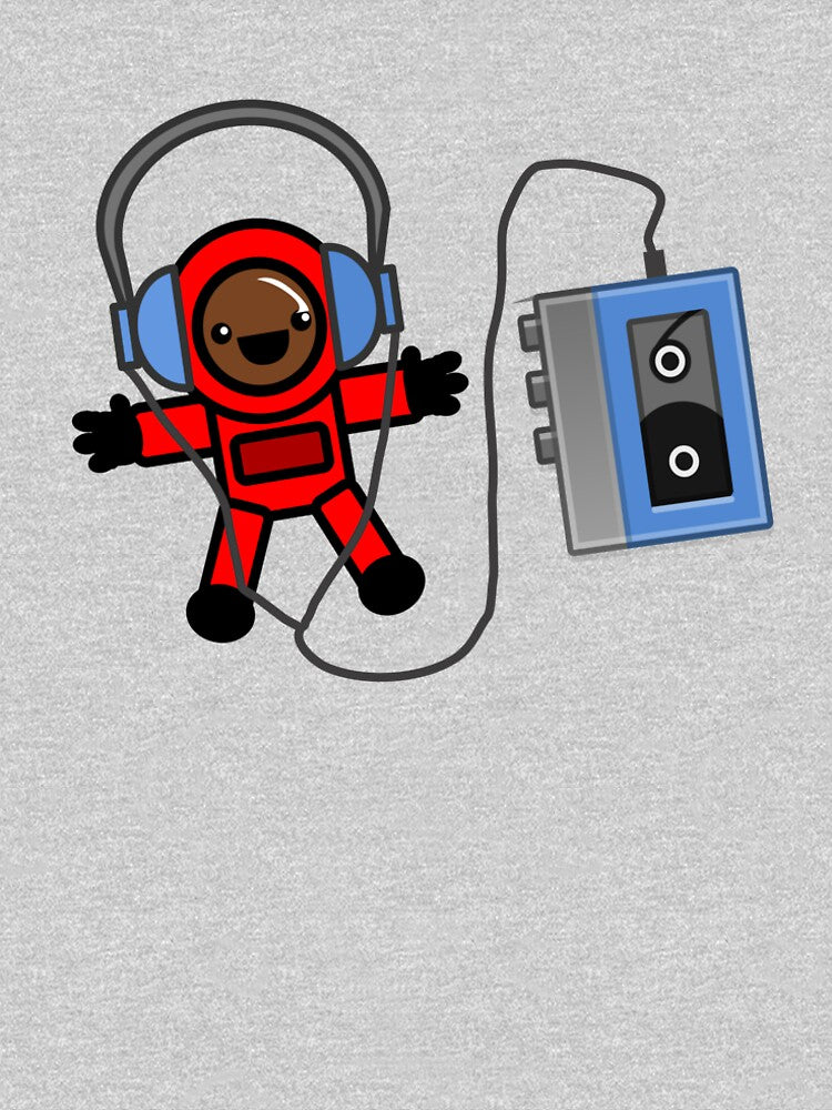 Astronaut Tape Player- Walkman by meklashop T-Shirts, Hoodie, Sweatshirt | BlankRebels.com (Image 2)
