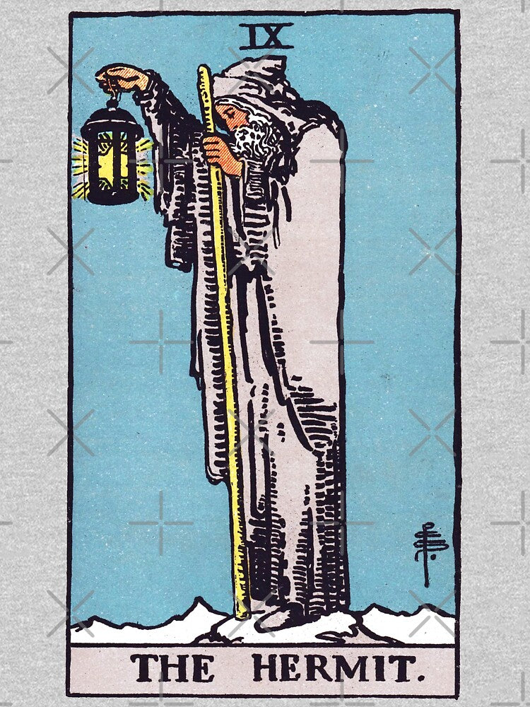 Tarot - The Hermit Card by CarlsArt T-Shirts, Hoodie, Sweatshirt | BlankRebels.com (Image 3)