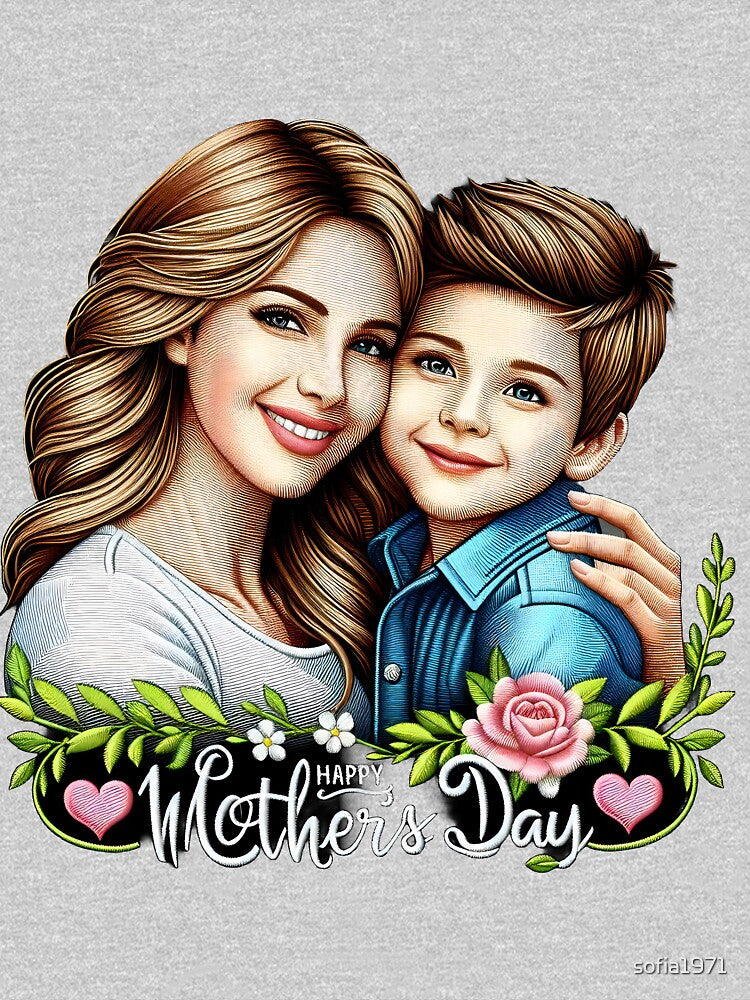 Happy Mother's Day 2024: idea for mother and son by sofia1971 T-Shirts, Hoodie, Sweatshirt | BlankRebels.com (Image 3)