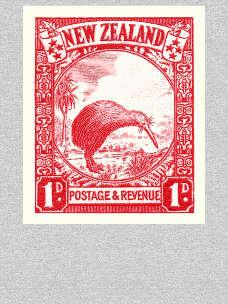 1936 NEW ZEALAND Kiwi Postage Stamp by retrographics