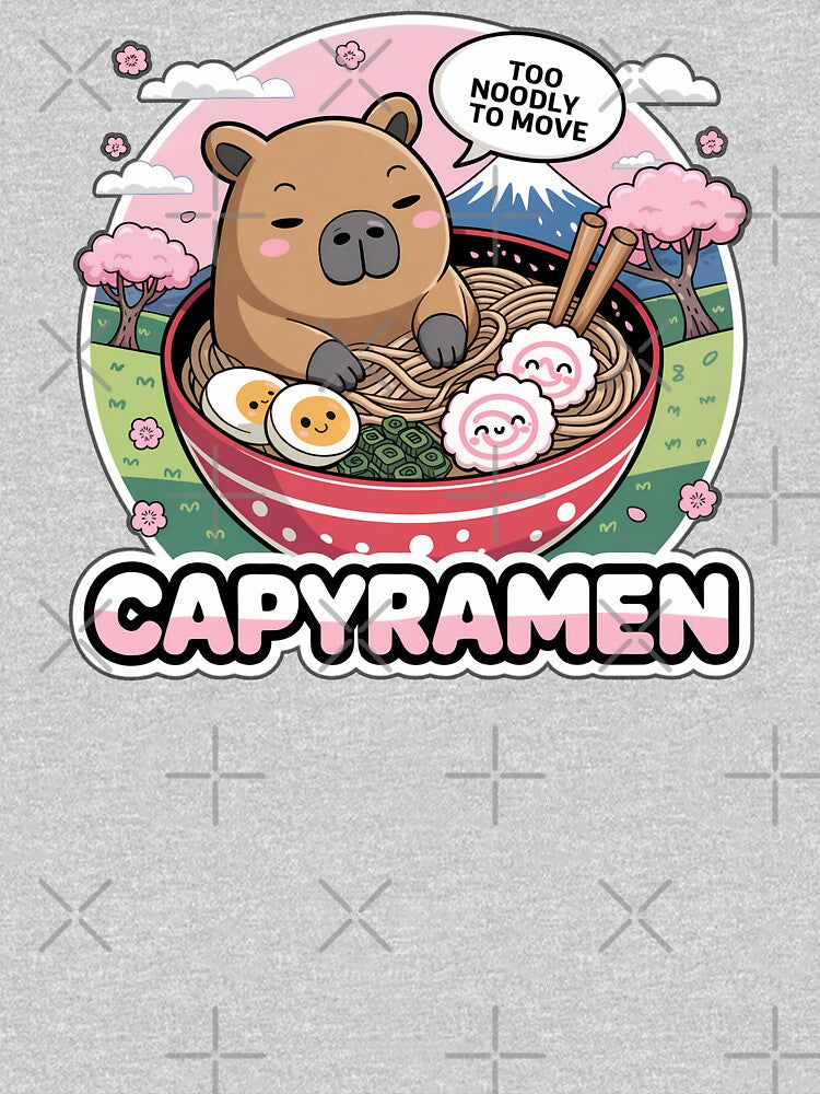 CapyRamen – Cute Chibi Capybara Ramen Bowl Kawaii Sticker by Nuist25 T-Shirts, Hoodie, Sweatshirt | BlankRebels.com (Image 3)