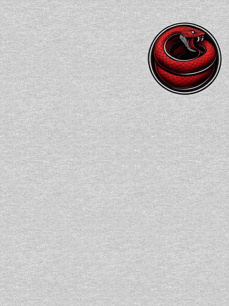 Red Line Snake Emblem – Embroidery Patch Style by REDLN T-Shirts, Hoodie, Sweatshirt | BlankRebels.com (Image 3)