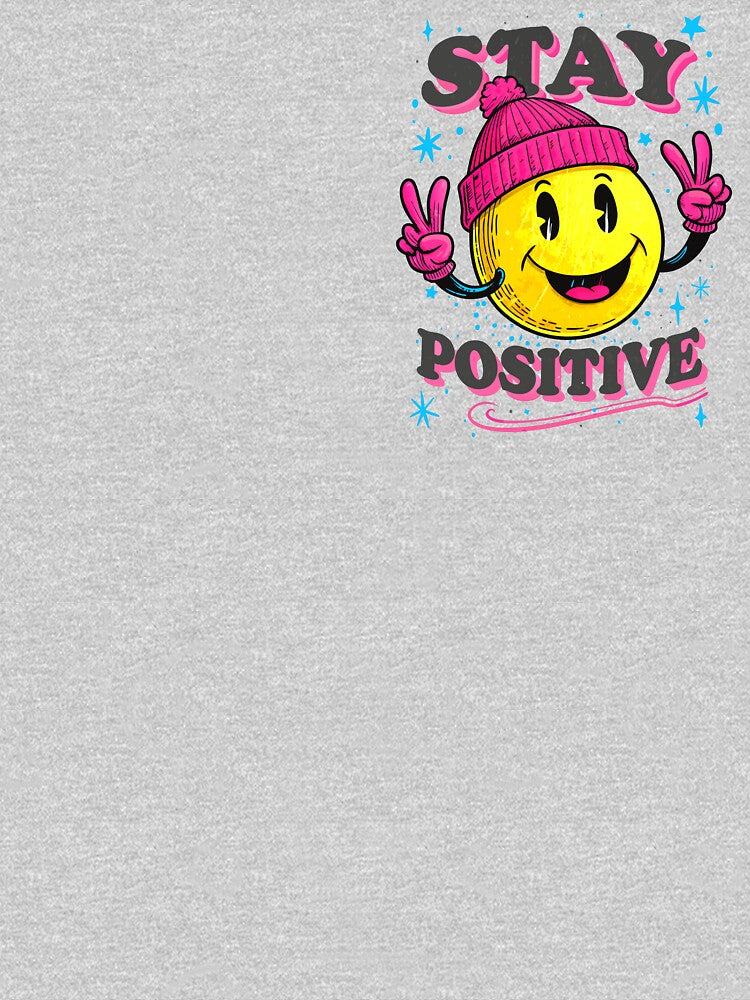 Cheerful Smiley Face with Beanie – Positive Energy by VikArtStudio T-Shirts, Hoodie, Sweatshirt | BlankRebels.com (Image 3)