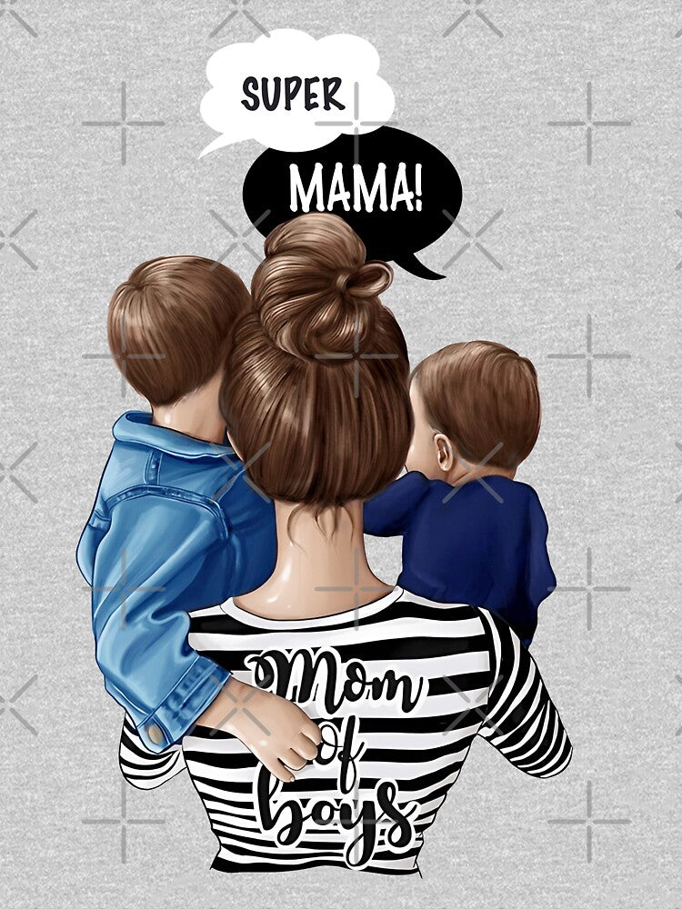 Mom of Boys by LeoZitro T-Shirts, Hoodie, Sweatshirt | BlankRebels.com (Image 3)