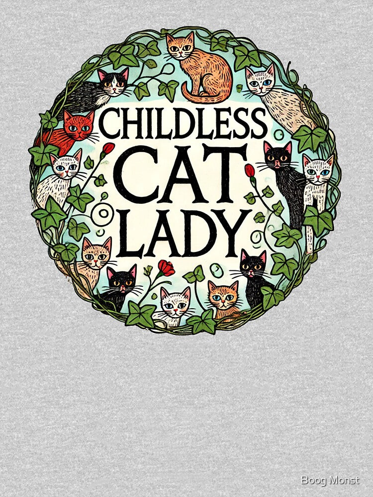 Childless Cat Lady by Boog Monst T-Shirts, Hoodie, Sweatshirt | BlankRebels.com (Image 3)
