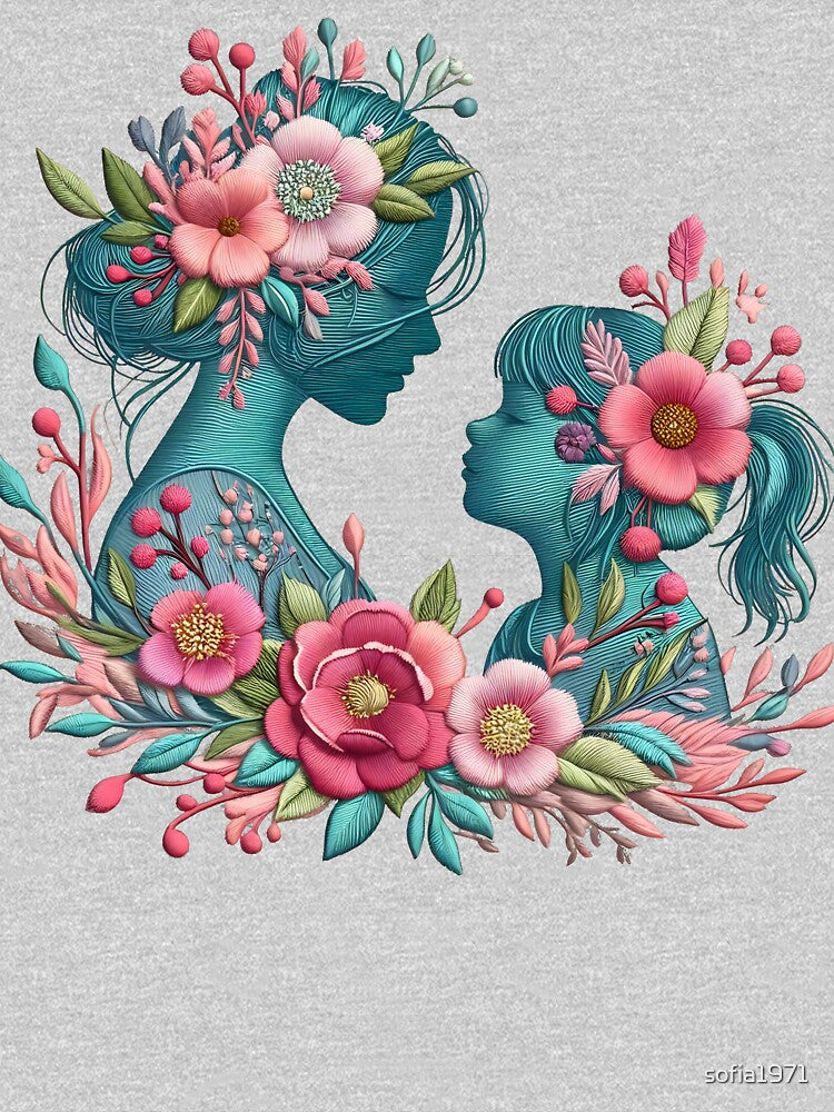 For Mother's Day 2024: Mother and Daughter by sofia1971 T-Shirts, Hoodie, Sweatshirt | BlankRebels.com (Image 3)