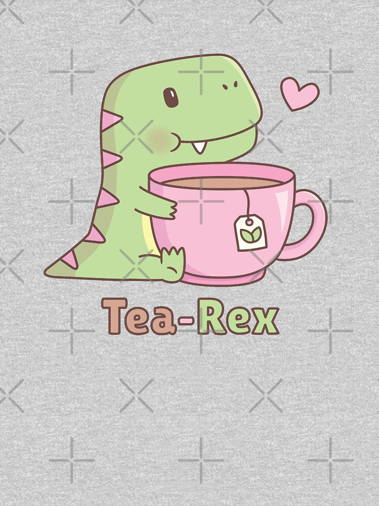 Cute Dinosaur Tea-Rex Hugging Teacup by rustydoodle