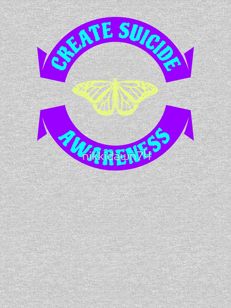Create Suicide Awareness Ribbon Butterfly Novelty product by nikkidawn74 T-Shirts, Hoodie, Sweatshirt (Image 3)