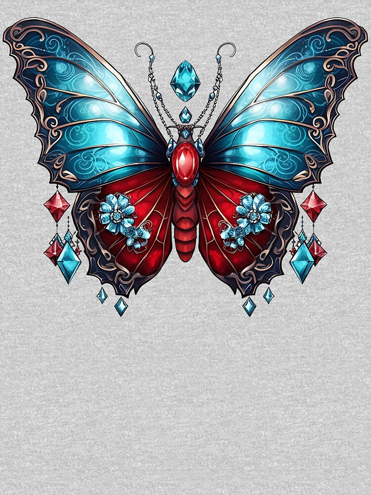 The Healing Properties of a Crystal Butterfly by Celestial Charm Co T-Shirts, Hoodie, Sweatshirt | BlankRebels.com (Image 3)