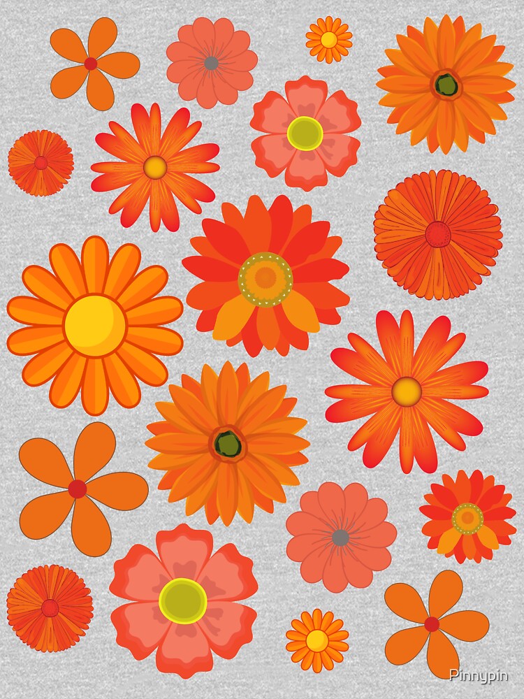 Lots of Orange Flowers! Gorgeous! by Pinnypin T-Shirts, Hoodie, Sweatshirt | BlankRebels.com (Image 3)