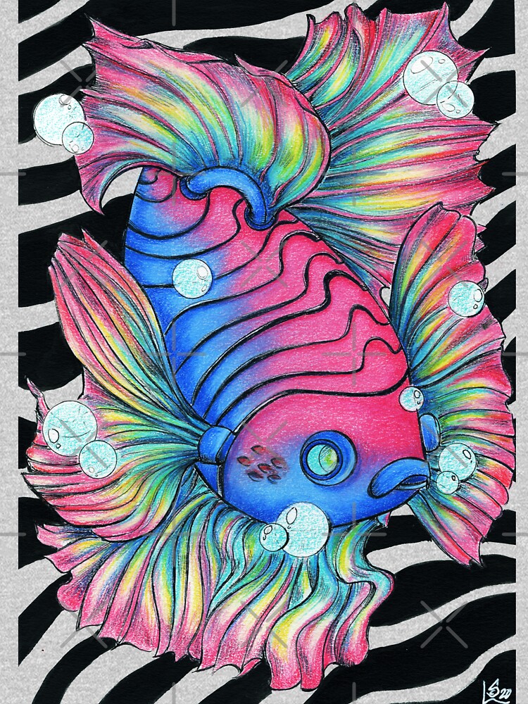 Cyberpunk Betta Fish by Oniroiatlier