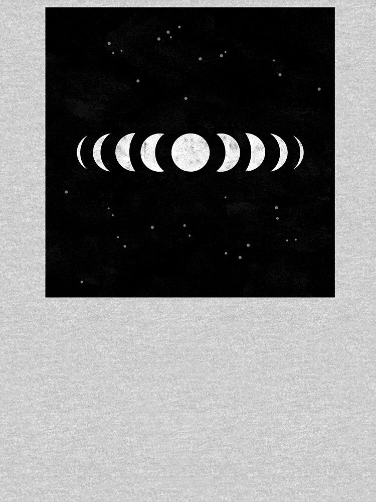 Moon Phase • Black & White by Rike Mayer T-Shirts, Hoodie, Sweatshirt | BlankRebels.com (Image 3)