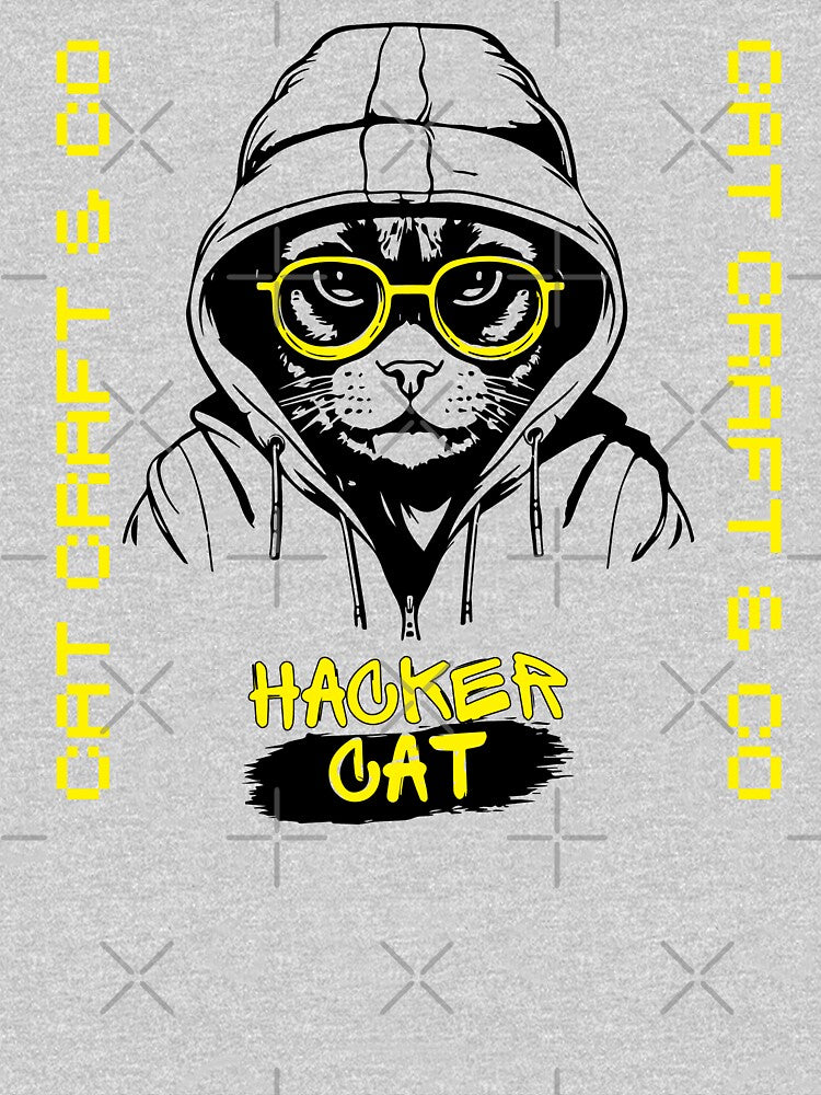 Cat Craft & Co - Hacker Cat by Shop Deebo T-Shirts, Hoodie, Sweatshirt | BlankRebels.com (Image 3)