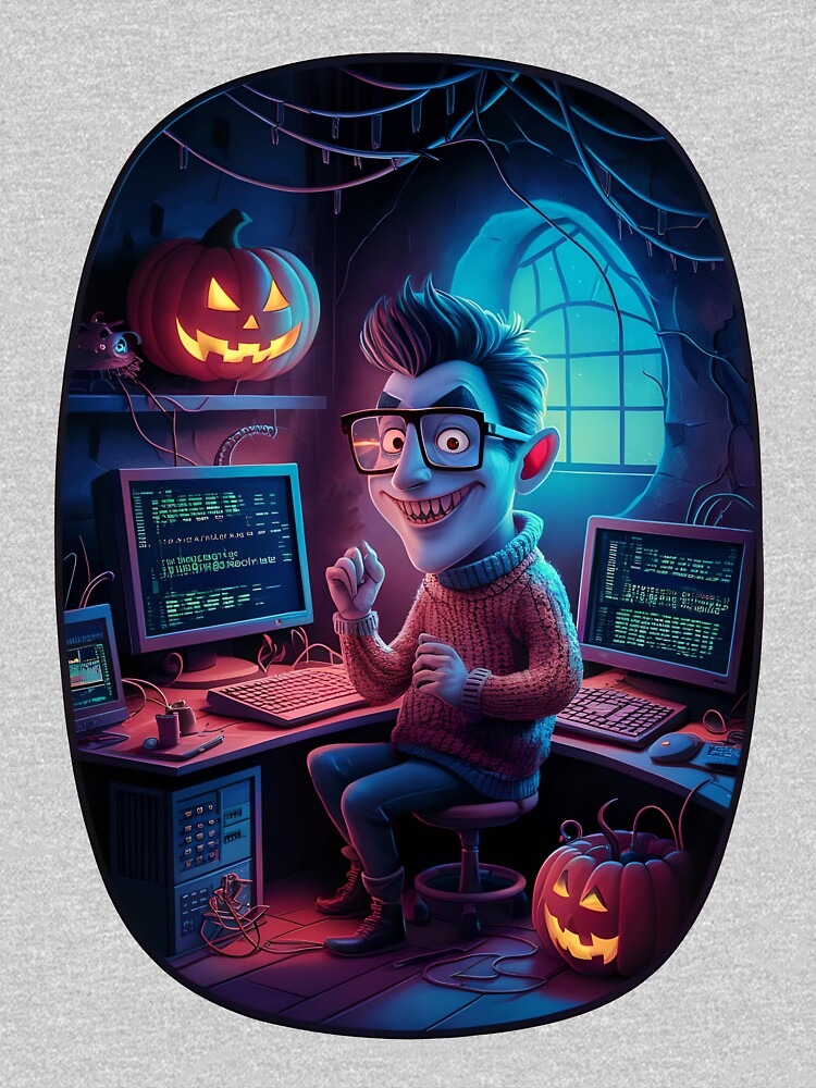 Halloween computer Geek 03 by kjp-design T-Shirts, Hoodie, Sweatshirt | BlankRebels.com (Image 3)