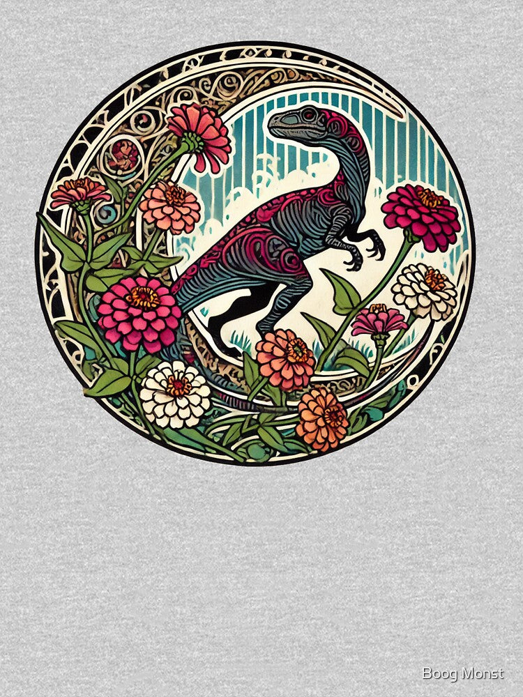 Floral Dino by Boog Monst T-Shirts, Hoodie, Sweatshirt | BlankRebels.com (Image 3)