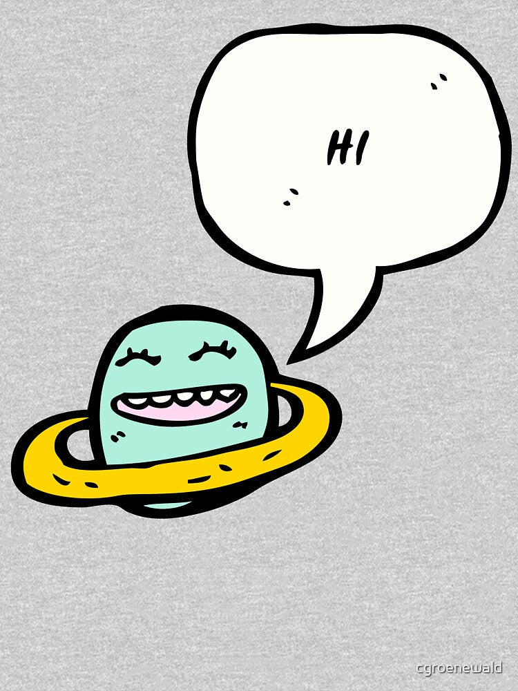 HI!,  Happy Planet by cgroenewald T-Shirts, Hoodie, Sweatshirt | BlankRebels.com (Image 3)