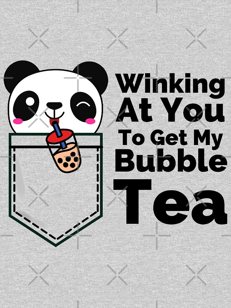 Winking At You To Get My Bubble Tea Pocket Panda by Onewivnacher T-Shirts, Hoodie, Sweatshirt | BlankRebels.com (Image 3)