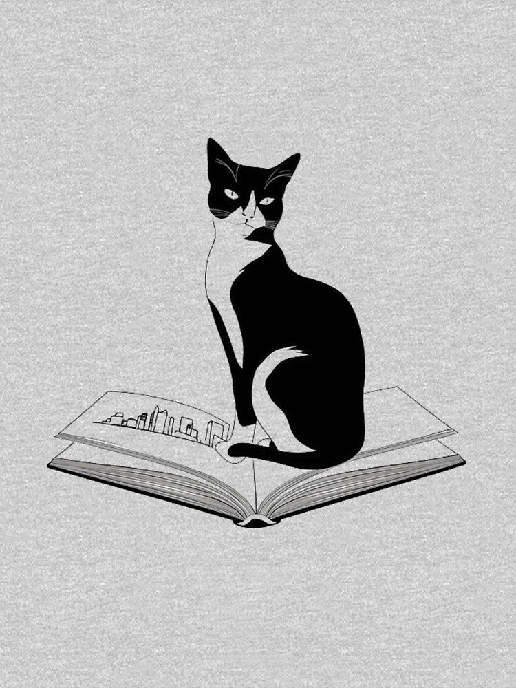 Cat Book Cat and Books Aesthetic Cat Cat Art by MarcelooArt T-Shirts, Hoodie, Sweatshirt | BlankRebels.com (Image 3)