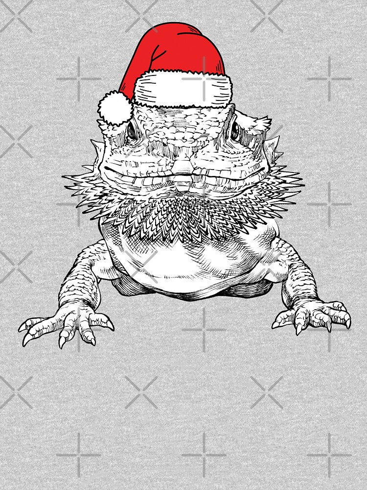 Bearded Dragon Christmas Santa Animal Holiday by thepawster T-Shirts, Hoodie, Sweatshirt | BlankRebels.com (Image 3)