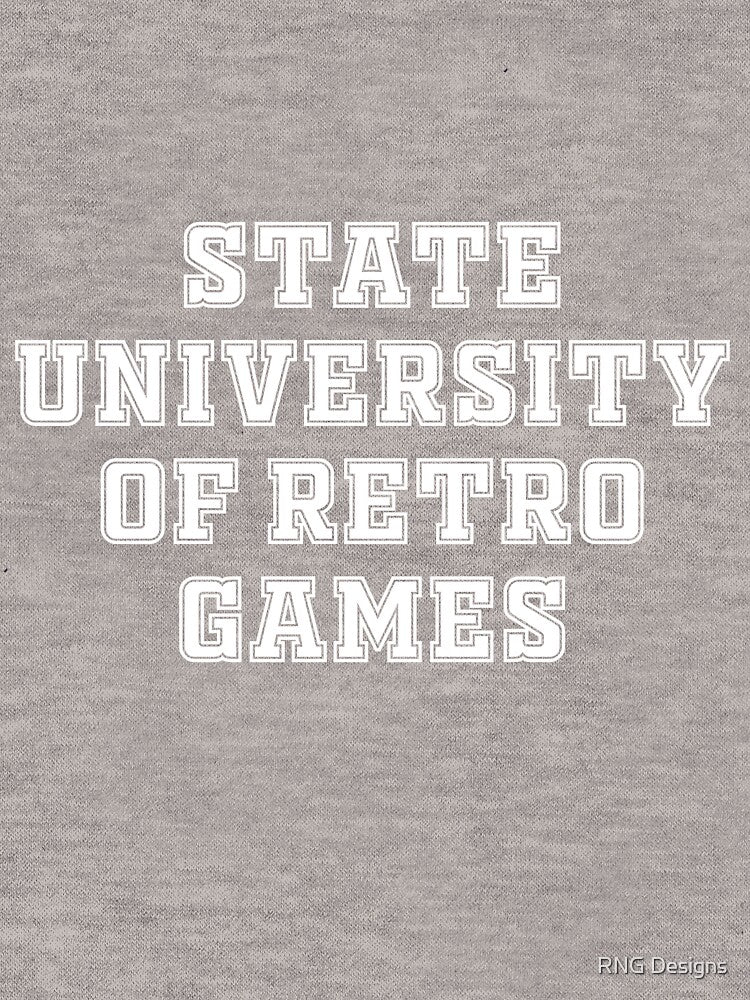 State University of Retro Games BLACK by RNG Designs