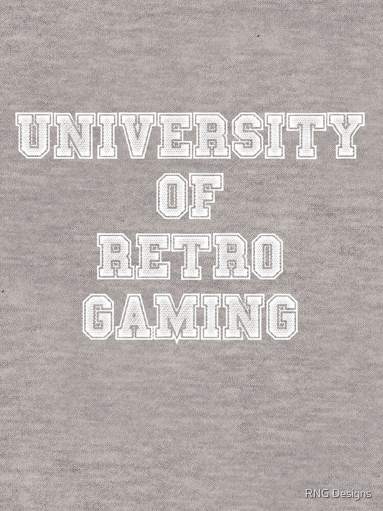 University Retro Gaming WHITE T-Shirts, Hoodie, Sweatshirt