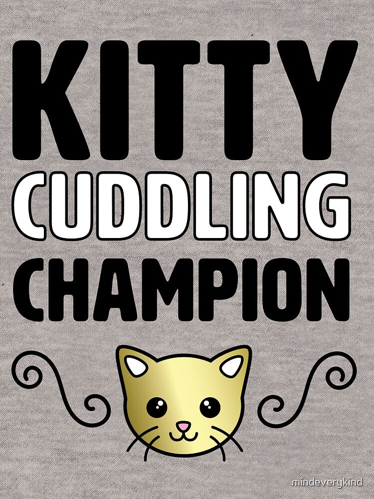 Kitty Cuddling Champion Shirt for Cat Lovers by mindeverykind Hoodie, Sweatshirt | BlankRebels.com (Image 2)