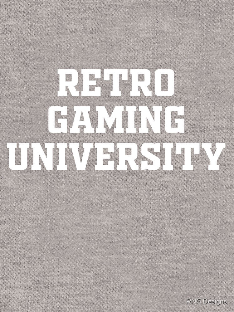 Retro Gaming University WHITE by RNG Designs T-Shirts, Hoodie, Sweatshirt | BlankRebels.com (Image 3)