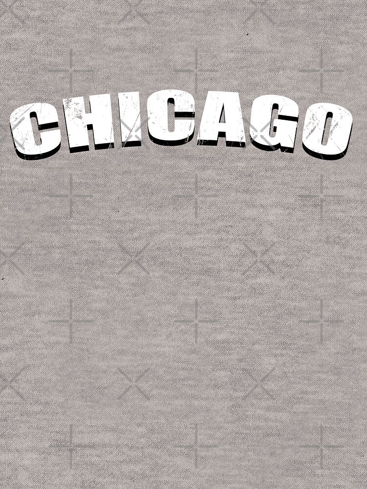 Chicago Chi Illinois Town T Shirt Retro 80s 70s City Throwback Gift Love Distressed Vintage Style by... (Image 3)